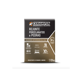Unity Re clair フィトンチッド2個セット Rejuntamento Porcelanatos e Pedras Ceramfix 2kg - Bege-Claro - Zelot